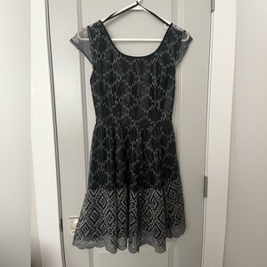 Urban Outfitters Pins and Needles Low Back Metallic Dress